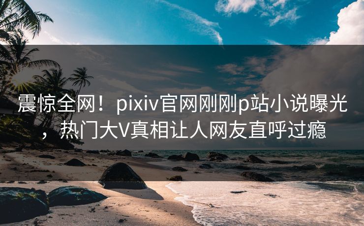 震惊全网！pixiv官网刚刚p站小说曝光，热门大V真相让人网友直呼过瘾